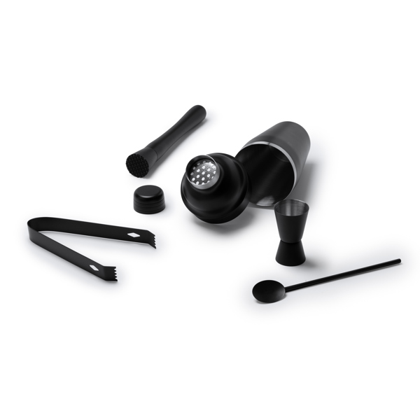 COCKTAIL-SET PISCO S/EINHEITSGRÖSSE BLACK