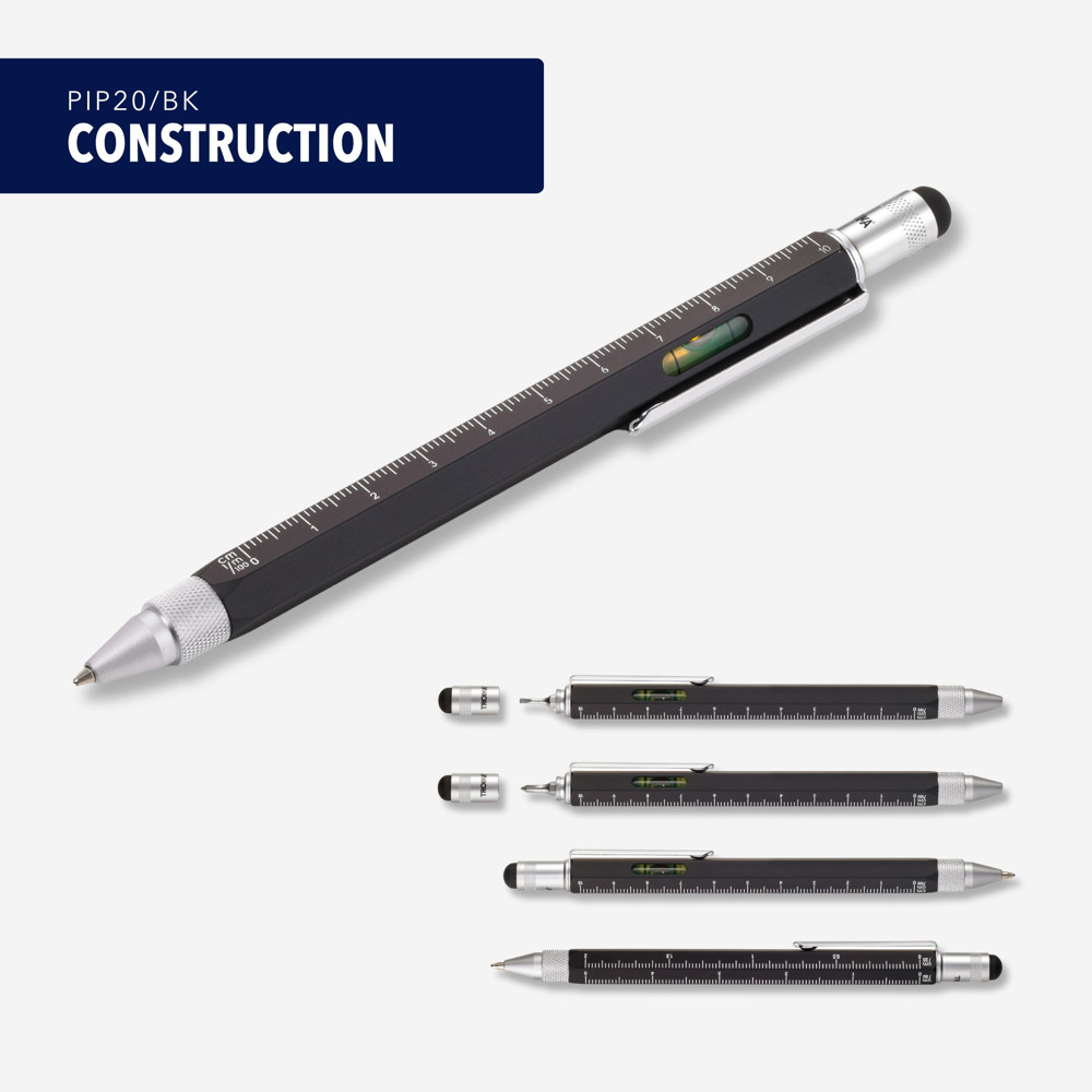 TROIKA Multitasking-Kugelschreiber CONSTRUCTION