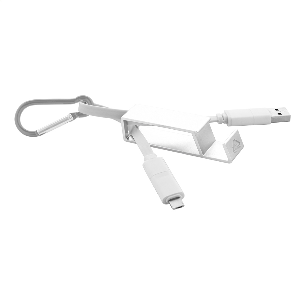 Cappy - USB-Ladekabel - silber
