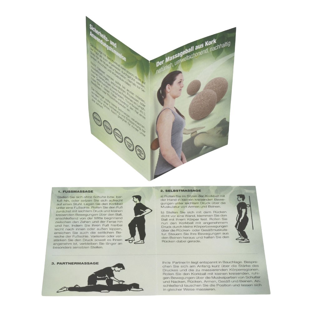 Massageball / Faszienball aus Kork, 8cm, "Made in Europe"