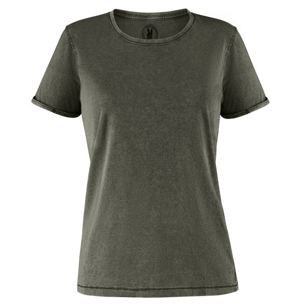 T-SHIRT HUSKY WOMAN S/L DARK MILITARY-GREEN