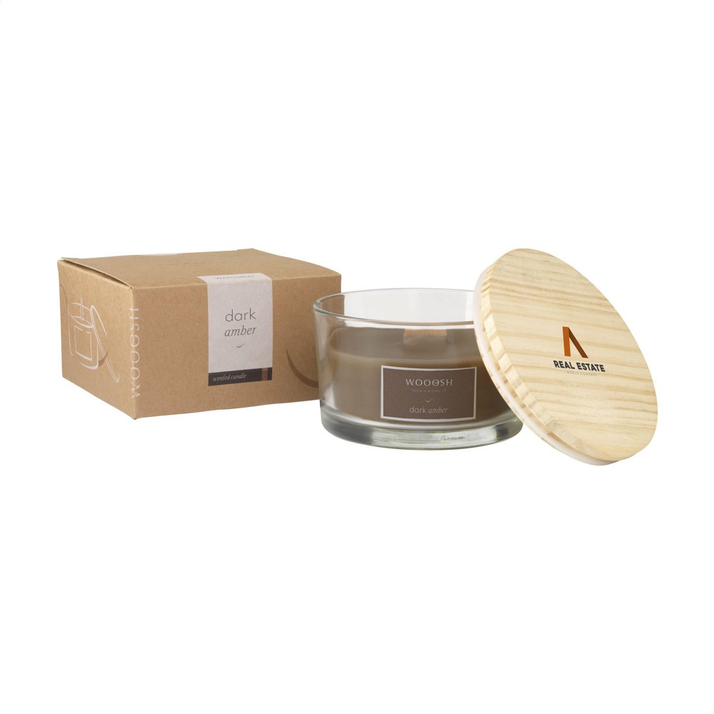 Wooosh Flame Scented Candle Dark Amber Duftkerze
