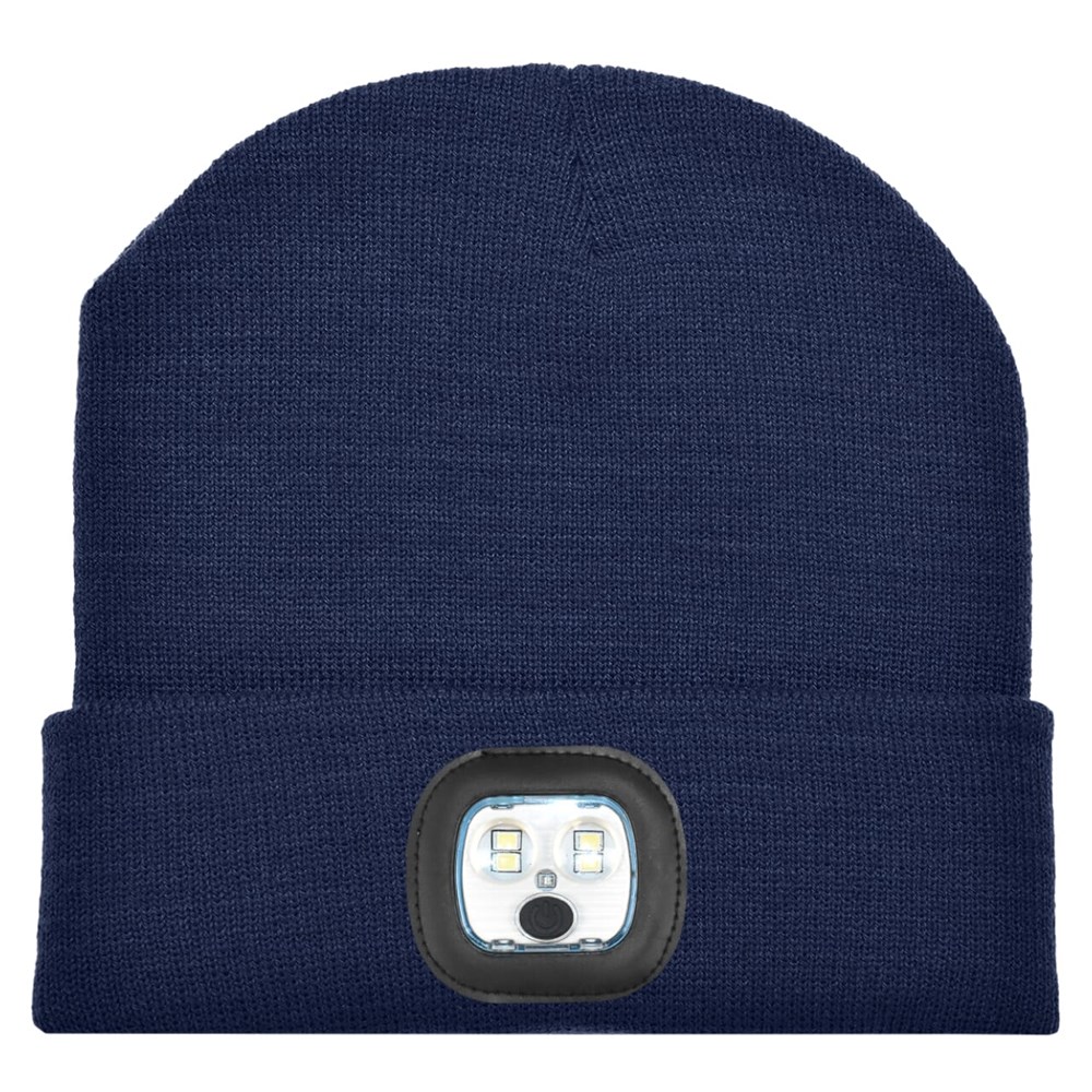 Nilton's Strickmütze mit LED - Navy (PMS 533c) / Navy