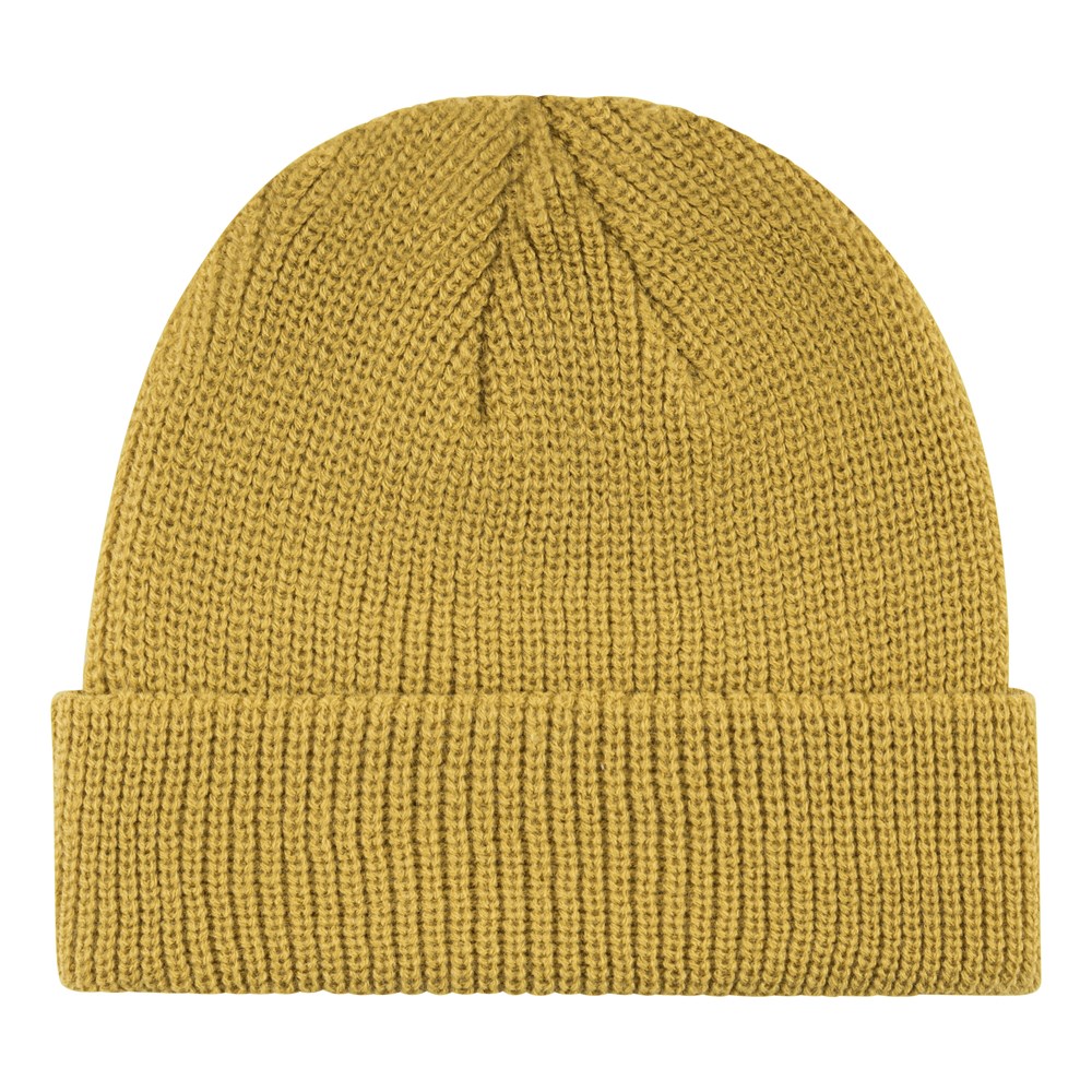 Nilton's Grob gestrickte Fischermütze - Senfgelb (PMS 110c) / Senfgelb