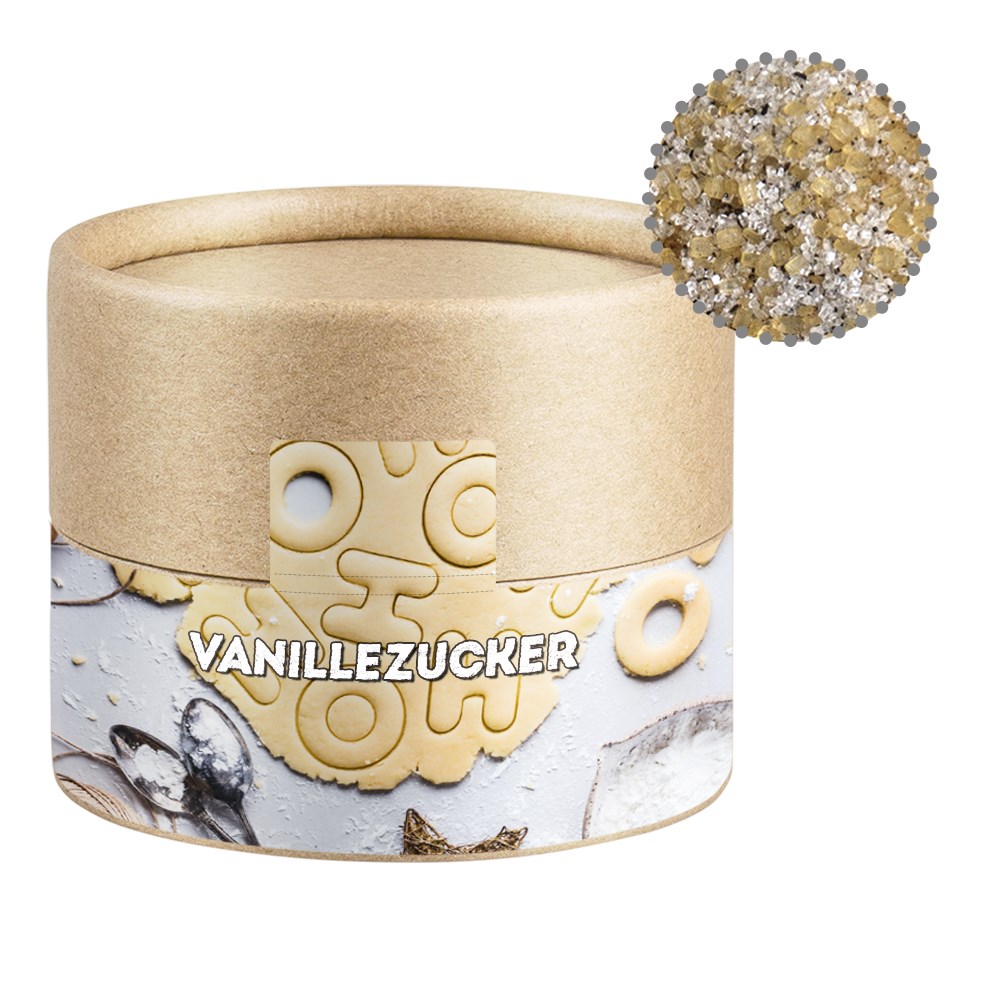 Vanillezucker, ca. 55g, Kraftpapierdose Mini