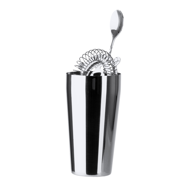 COCKTAIL-SET LARIUS S/EINHEITSGRÖSSE SILVER