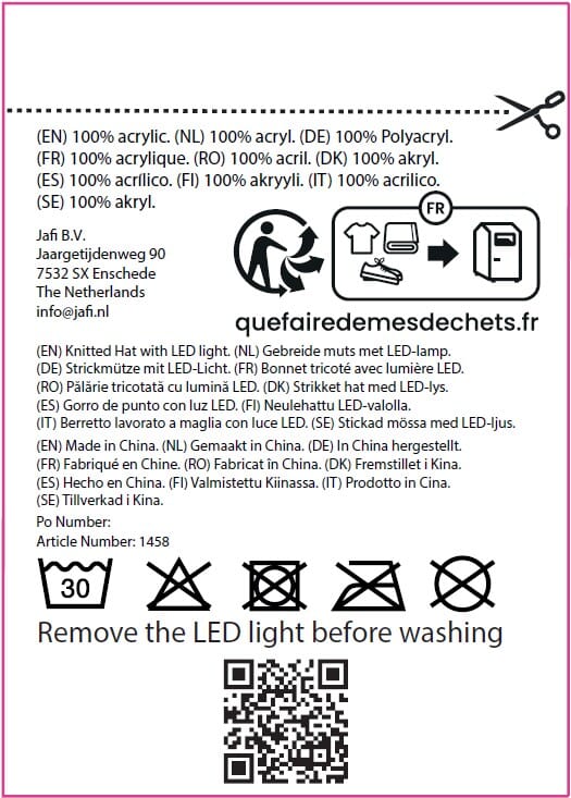 Nilton's Strickmütze mit LED