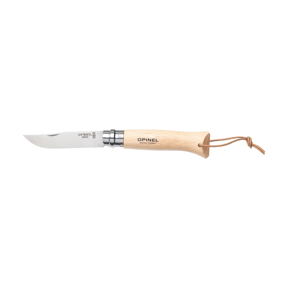Opinel Inox No 8 Taschenmesser in einer Gürteletui