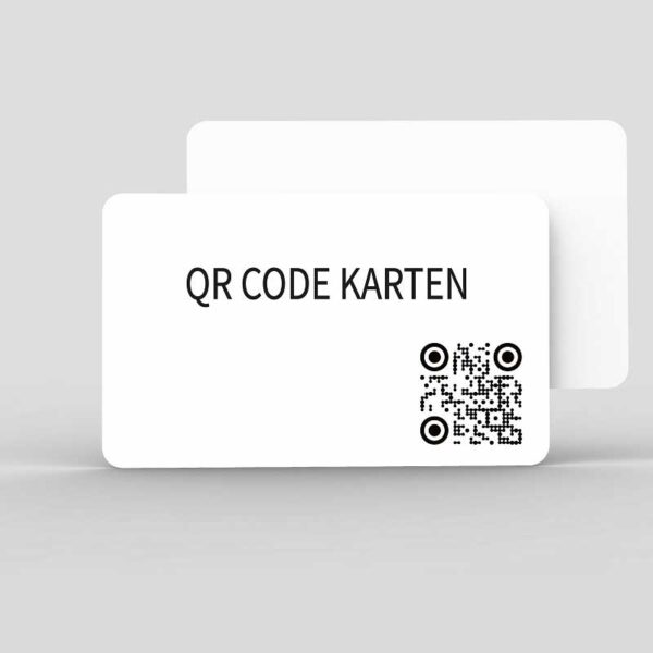 QR Code Karten, Kunststoffkarten mit QR-Code, PVC Karten mit QR-Code