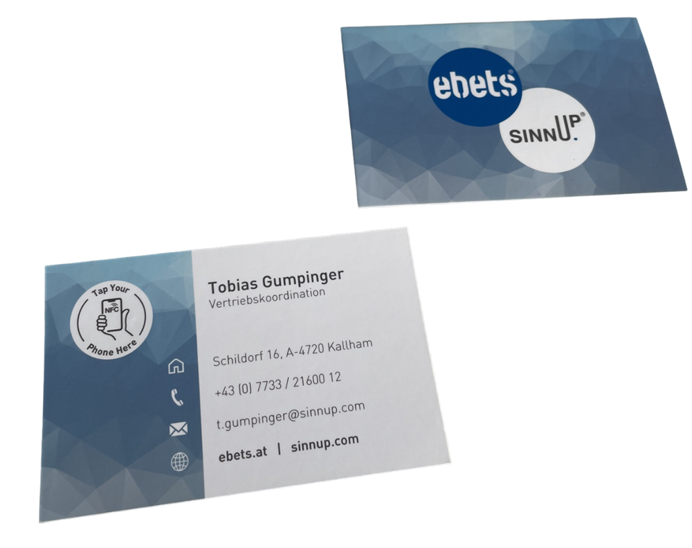 NFC Visitenkarte Papier