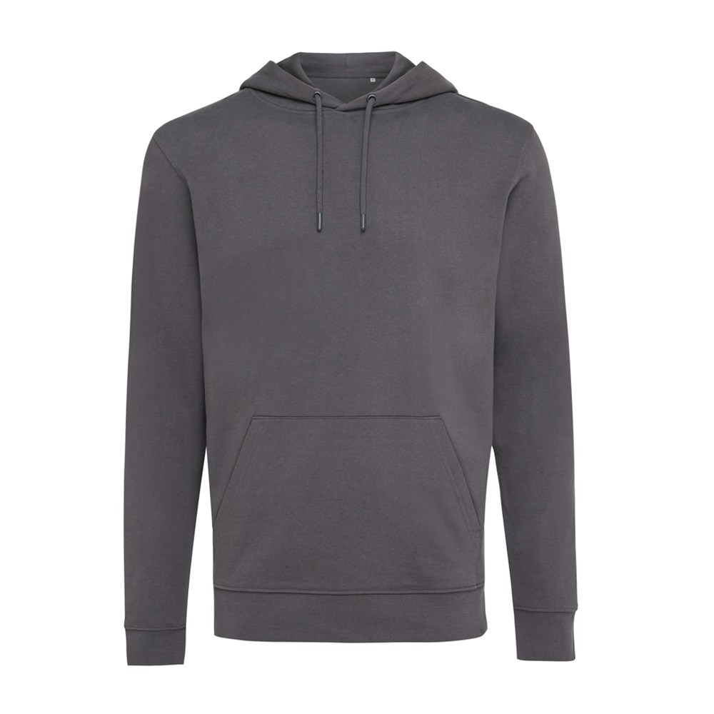 IQONIQ Jasper Hoodie aus recycelter Baumwolle - anthrazit (± PMS 19-3900 TCX)