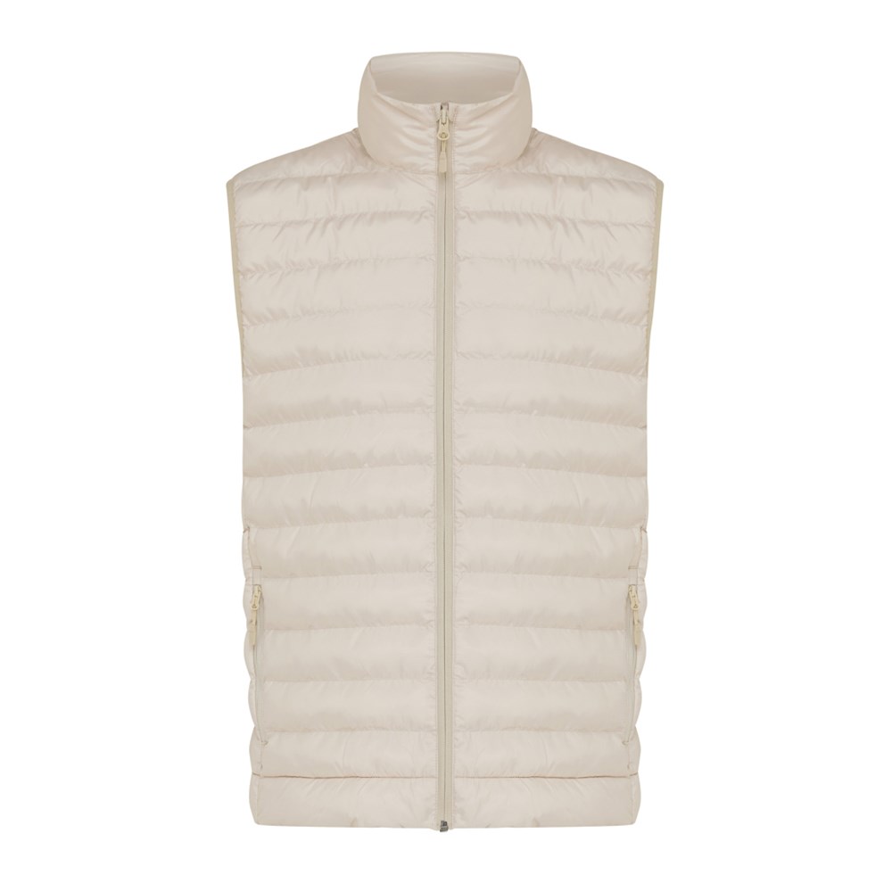 IQONIQ Meru Herren Bodywarmer aus recyceltem Polyester - beige (± PMS 13-0907 TCX)