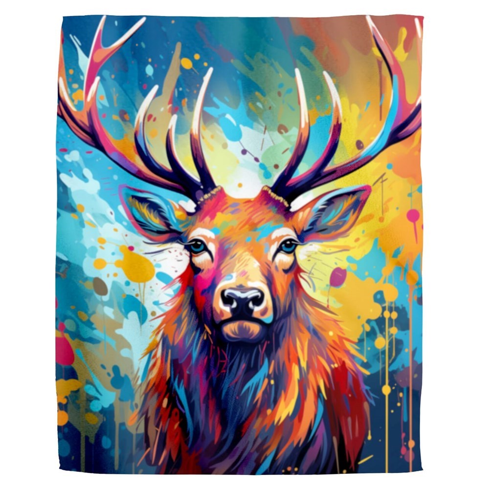 Sherpa Sublimation Fleecedecke 150x120 cm, 300 gr/m2