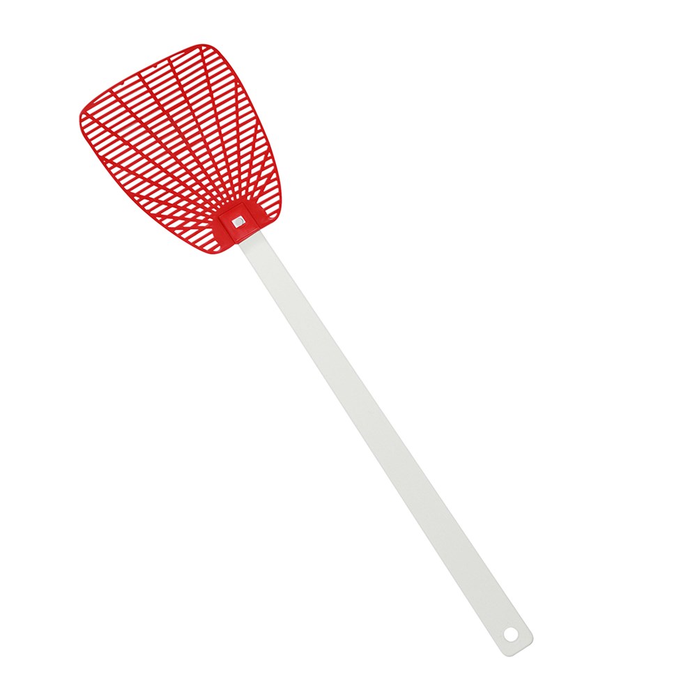 Fliegenklatsche - weiß/rot