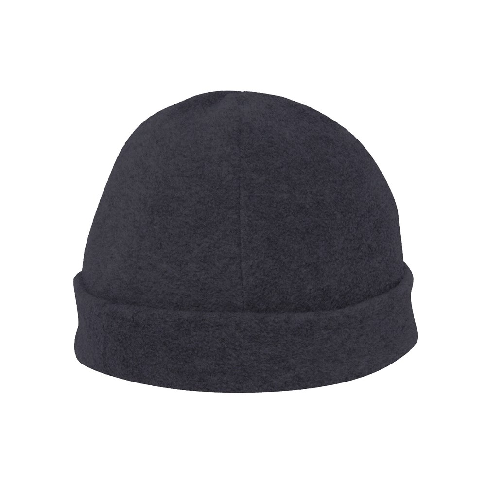 Nilton's 4 Panele Fleece Wintermütze - Dunkelgrau (PMS Cool Grey 11C) / Dunkelgrau