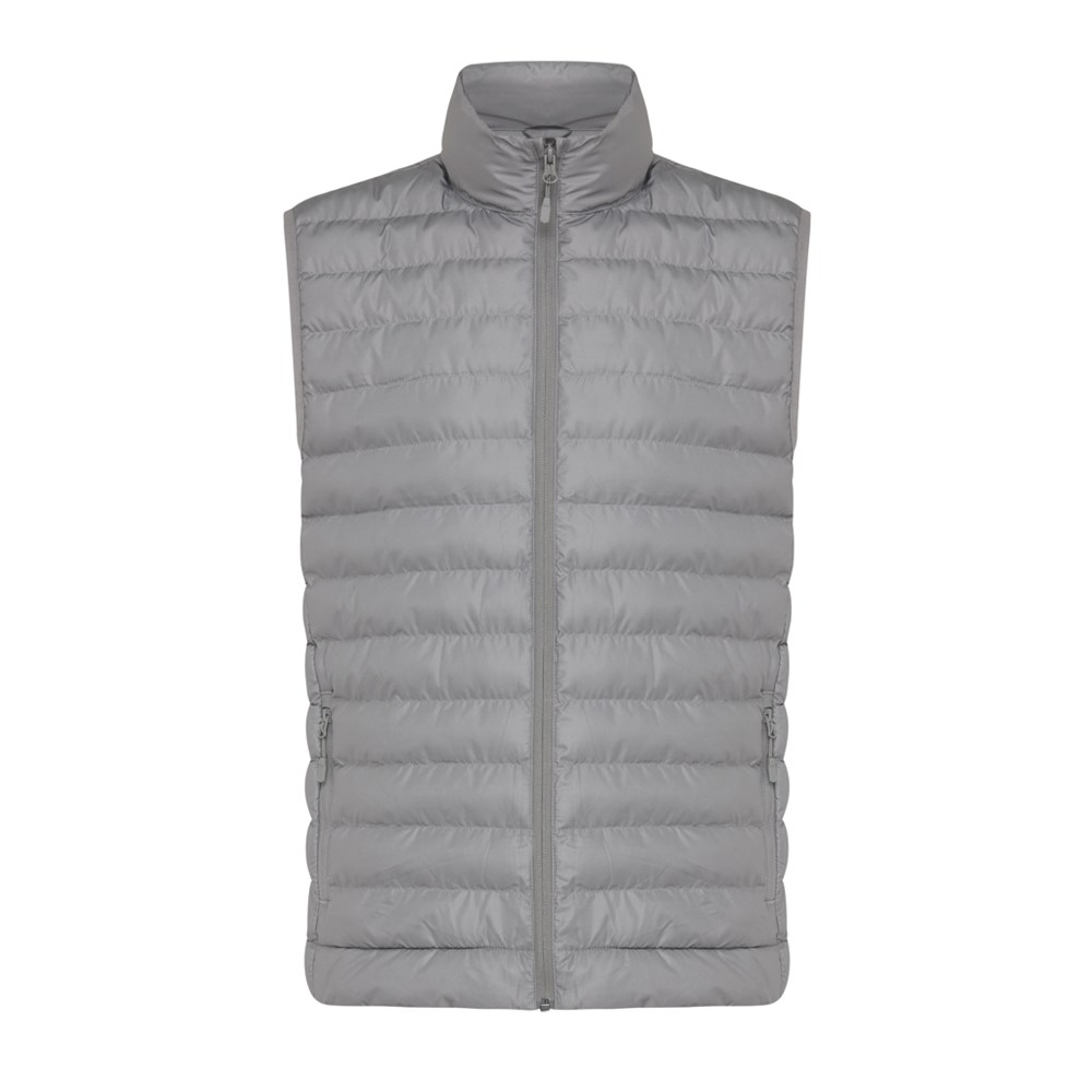IQONIQ Meru Herren Bodywarmer aus recyceltem Polyester - Silbergrau (± PMS 17-4405 TCX)