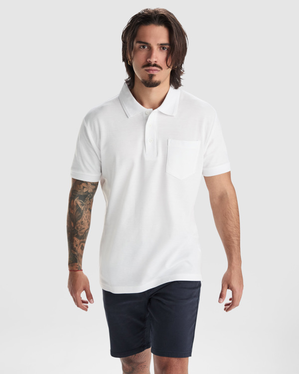 POLOSHIRT CENTAURO PREMIUM S/3XL HEATHER GREY