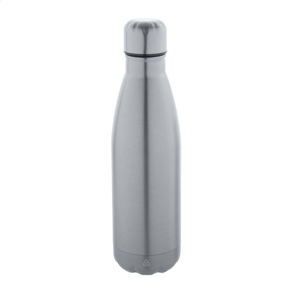 Refill - Flasche aus recyceltem Edelstahl - silber