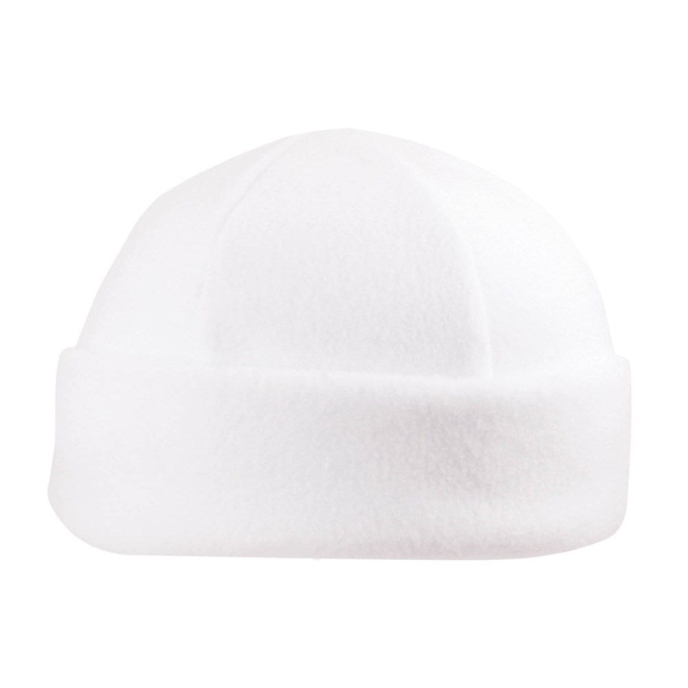 Nilton's 6 Panele Fleece Wintermütze - Weiß (WHITE) / Weiß