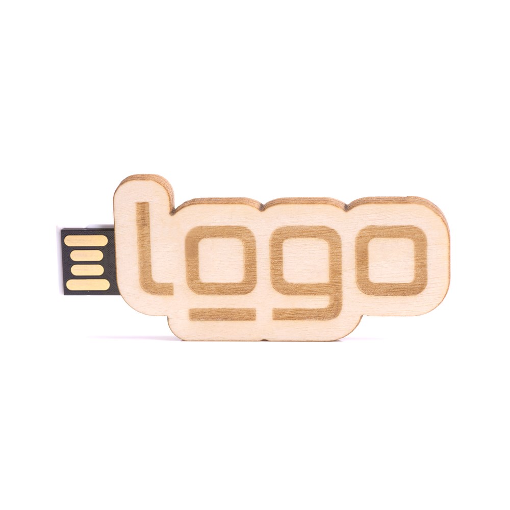 USB Stick Eigendesign 2D (FSC® zertifiziert) (Holz) 32 GBBirke