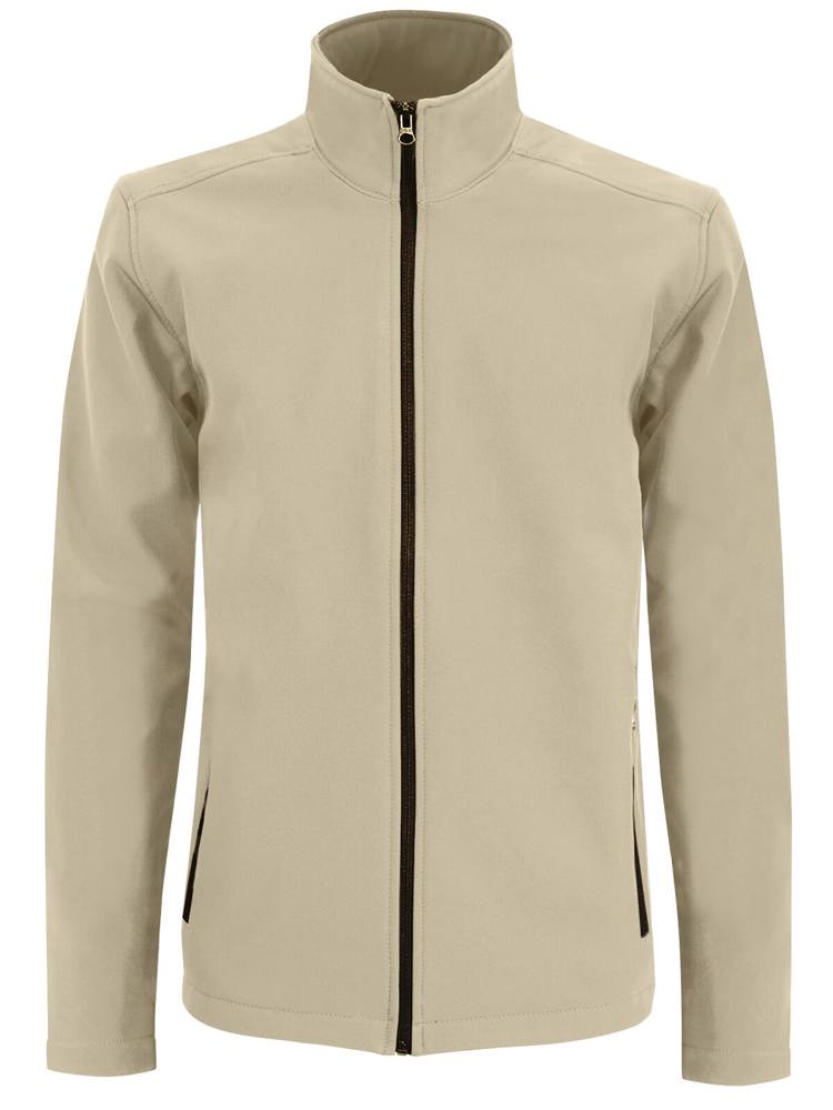 BS Visitor Softshelljacke, 280 g/m2, 94 % Polyester/6 % Elasthan - Helles Weiß (12-0304 TPG)