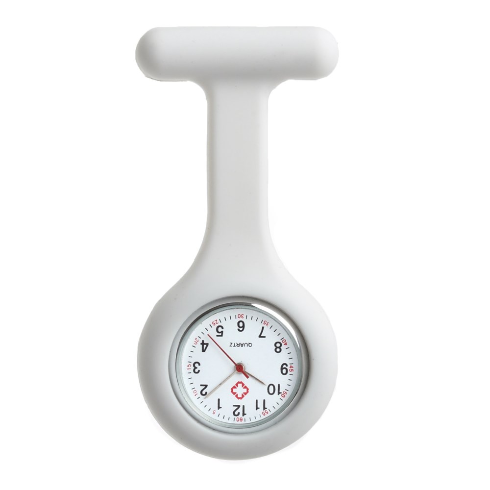 Krankenschwester-Uhr Rose - weiss
