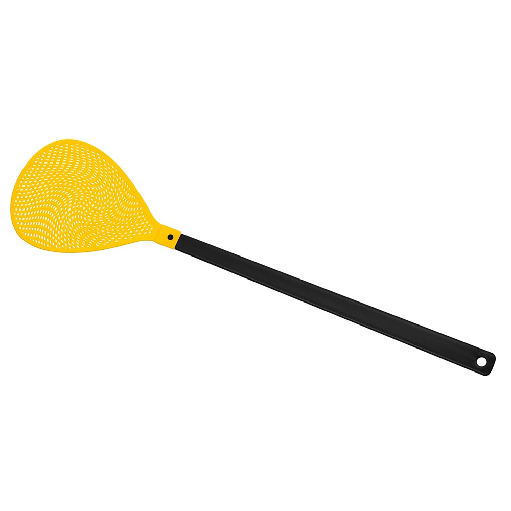 Fliegenklatsche "Oval" - schwarz/gelb