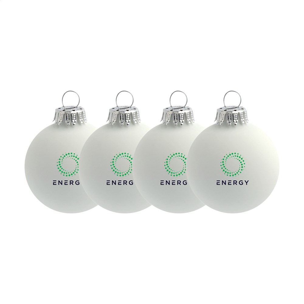 Weihnachtskugel Ø 6 cm - 4er Set - Made in Europe