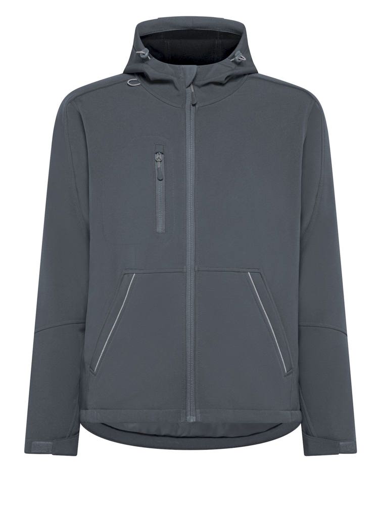 BS Storm Softshell-Jacke, 270 g/m2, 94 % Polyester/ 6 % Elasthan - Dunkelgrau (PMS 7540C)