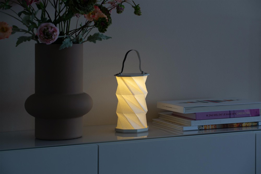 Wooosh Rising Lantern Papier-LED-Lampe