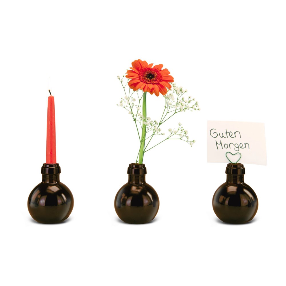 Kleinste Sektflasche der Welt! Blumengesteck - Inklusive Geschenkkarton in Gelb, 125 ml