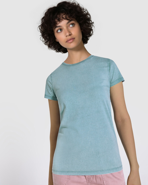 T-SHIRT FIYI S/M DUCK GREEN WASH