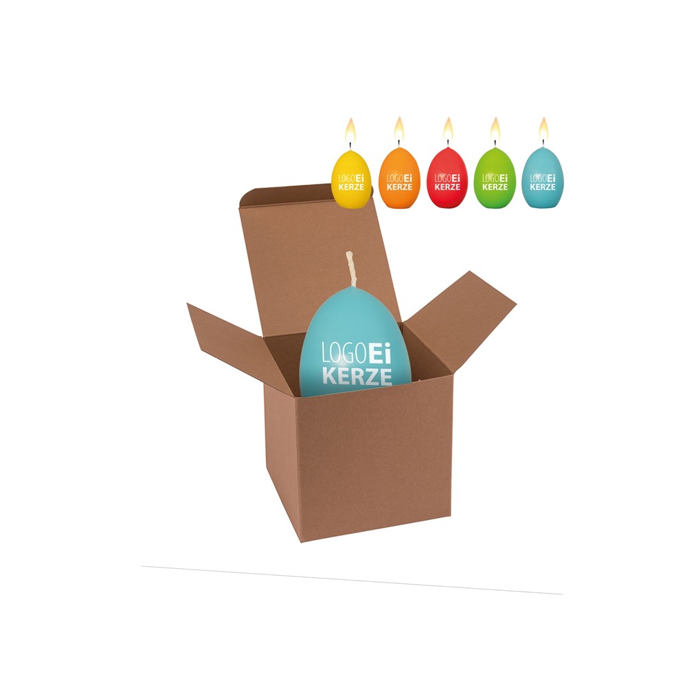 ColorBox LogoEi Kerze - Braun