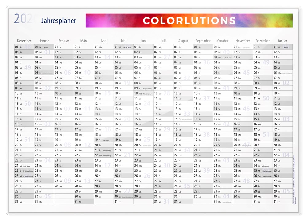 STAEDTLER Lumocolor® Jahresplaner