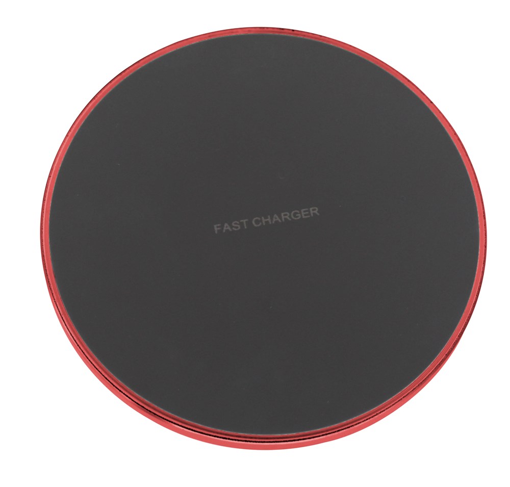 Induktionsladegerät "Wireless Charger Metal 10W" rot