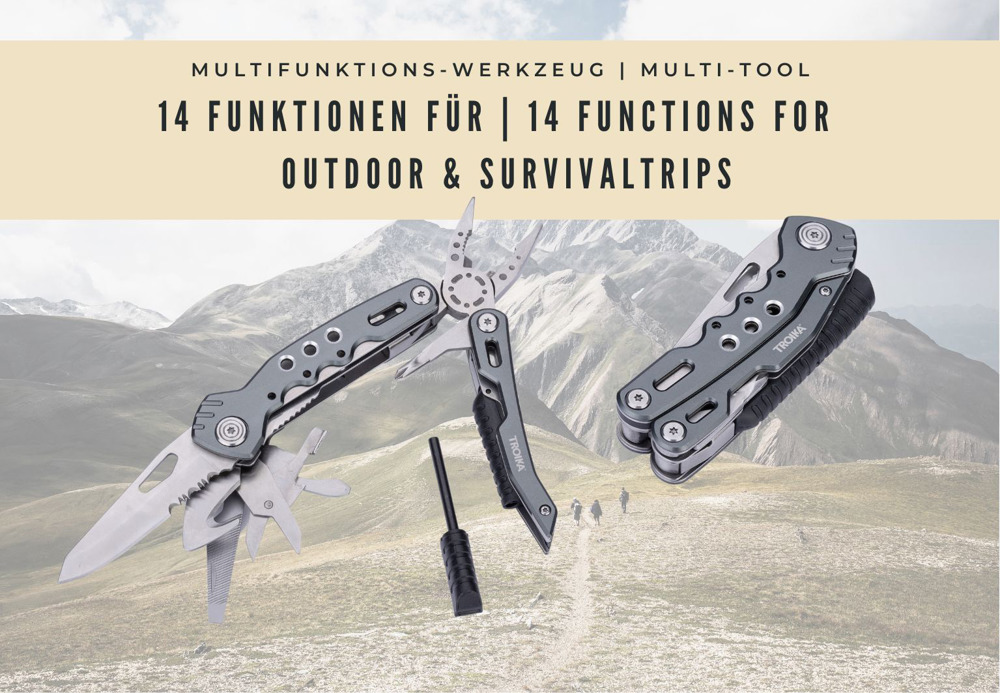 TROIKA Multifunktions-Werkzeug FIRE TOOL 14
