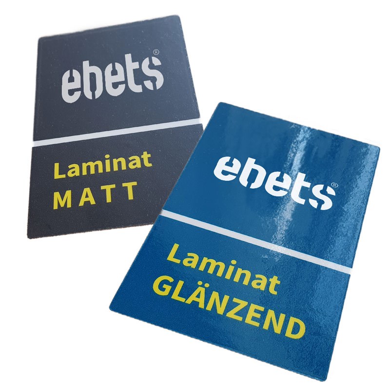 Premium Aufkleber laminiert, 25 cm²