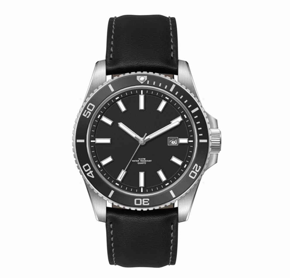 Armbanduhr Georgia - Silber Schwarz L