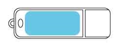 USB-Stick Simpel-Gelb-1 GB
