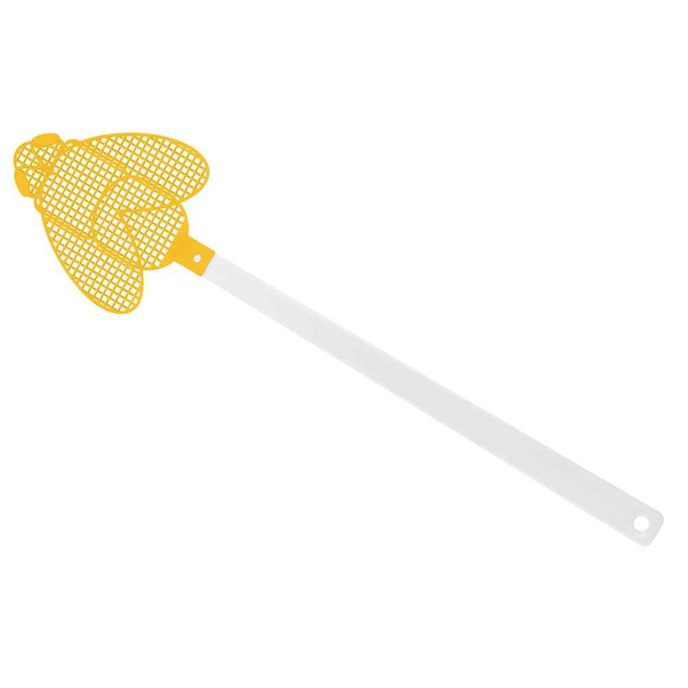 Fliegenklatsche "Brummi" - weiß/gelb