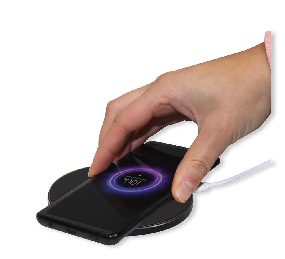 Induktionsladegerät "Wireless Charger Metal 10W" rot