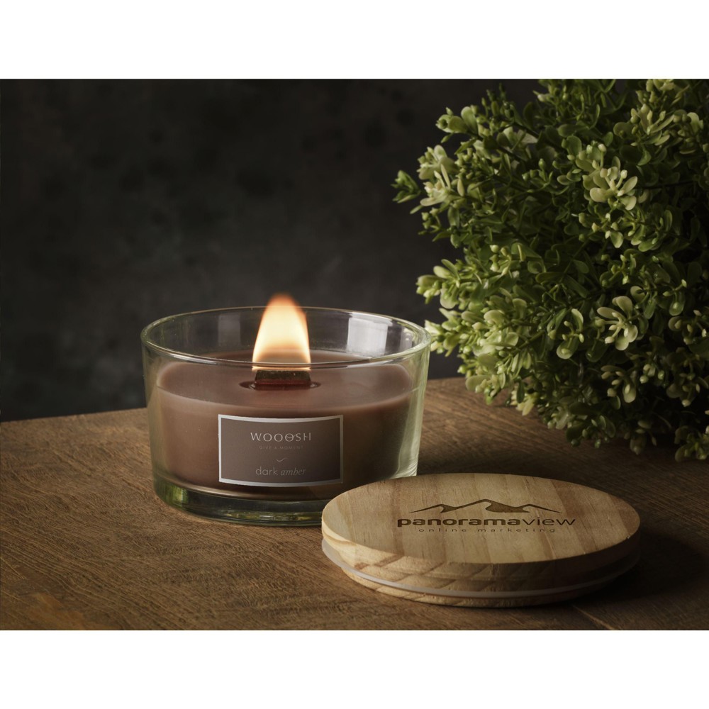 Wooosh Flame Scented Candle Dark Amber Duftkerze
