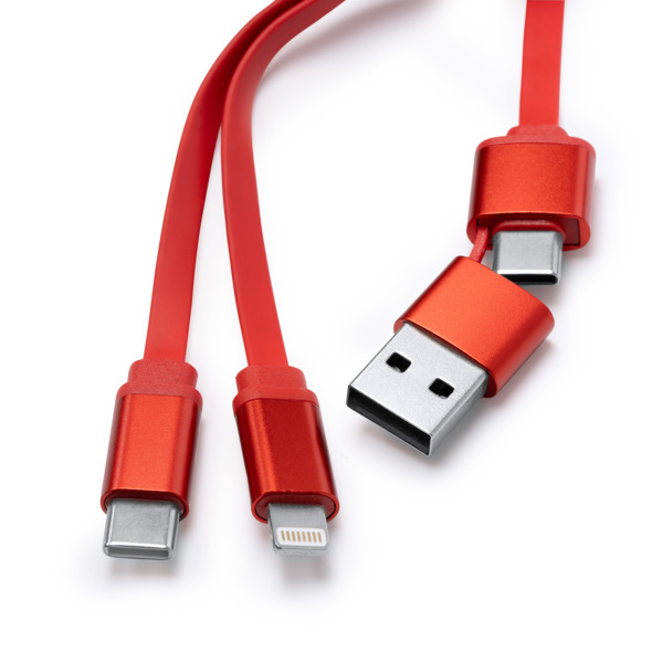 CHARGER CABLE DAWSON RED