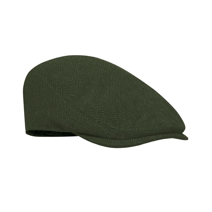 BLIND PEAK - Newsboy-Kappe 335 g/m² - dunkelgrün