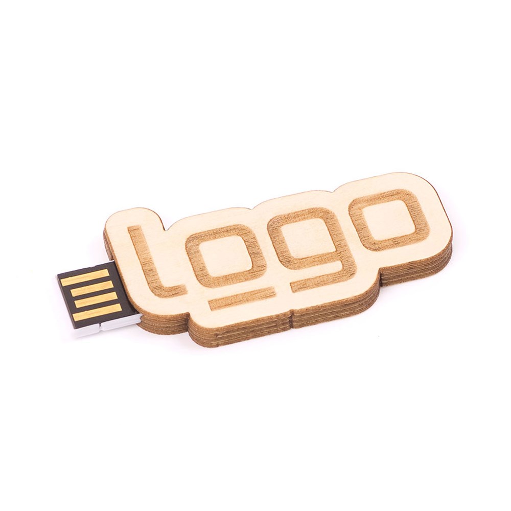 USB Stick Eigendesign 2D (FSC® zertifiziert) (Holz) 32 GBBirke