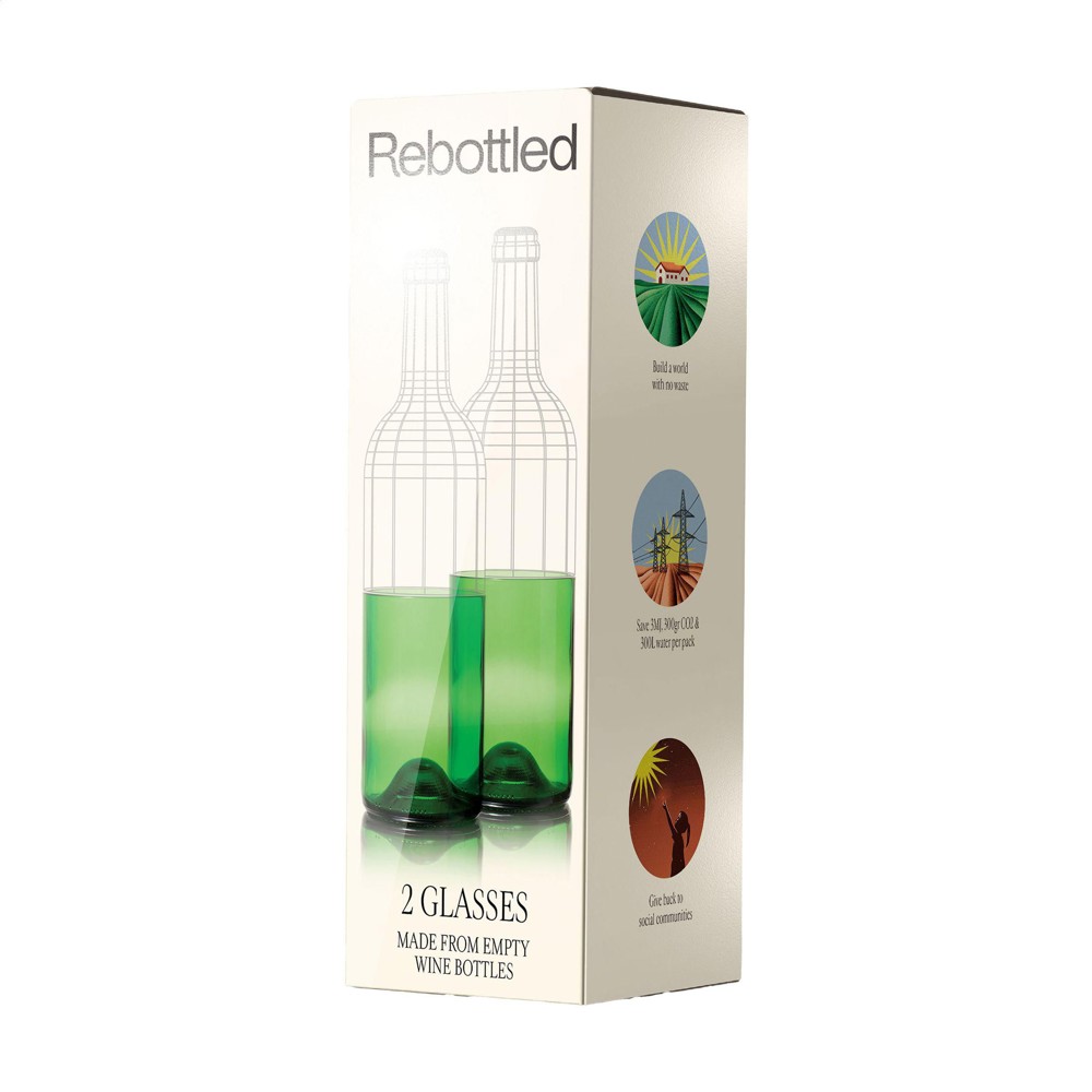 Rebottled® Tumbler 2-pack Trinkgläsern