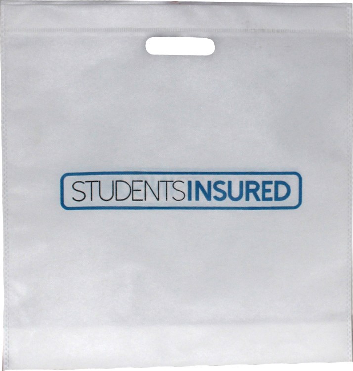 Wiederverwendbare Non-Woven Tragetasche mit gestanztem Griff 25x40 cm Wiederverwendbare Non-Woven Tragetasche mit gestanztem Griff 25x40 cm