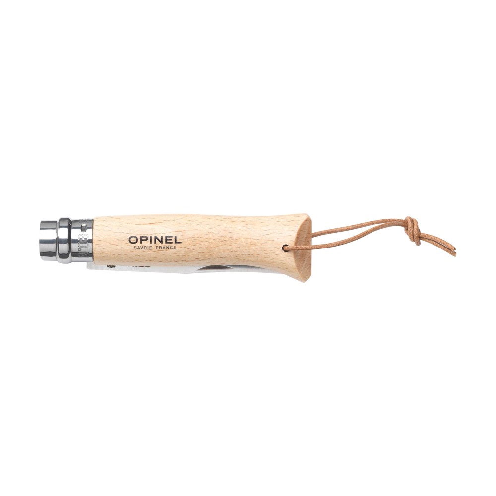 Opinel Inox No 8 Taschenmesser in einer Gürteletui