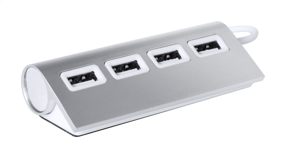 Wudge - Usb Hub - silber/weiß
