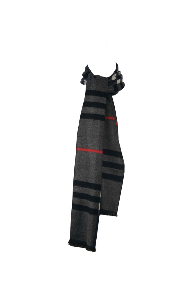 Winterschal für Damen und Herren - Flauschiger Winterschal für Herbst und Winter - Kaschmir feeling - 30 x 180 cm - Grau Blau Beige Rot